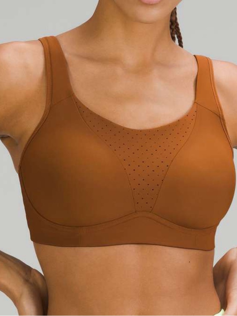 Lululemon Run Times Women’s Supportive Sports Bra in Rusted Brown Size 34D